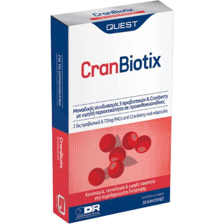 Quest Cran Biotix Probiotic 30 Kapseln