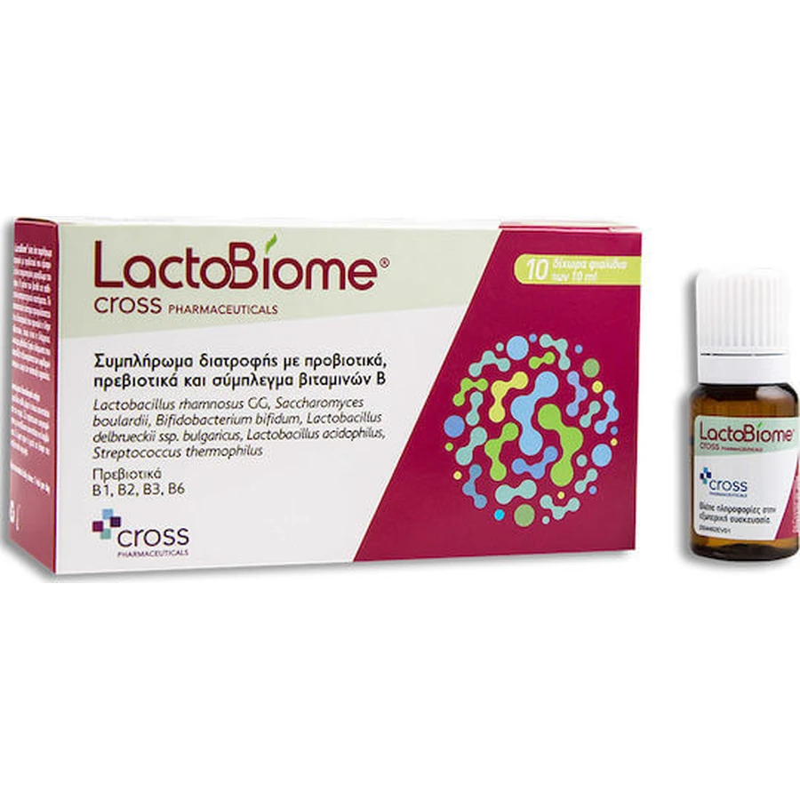 Cross Pharmaceuticals LactoBiome Probiotic 10 viales