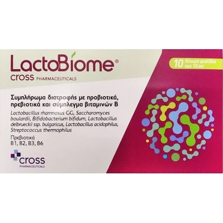 Cross Pharmaceuticals LactoBiome Probiotic 10 viales