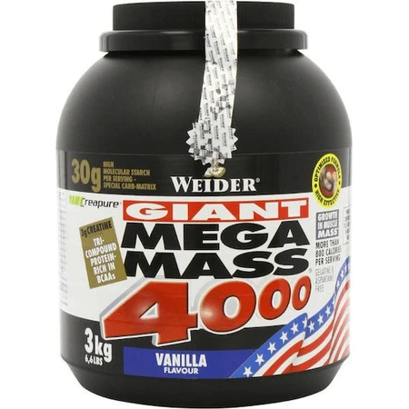 Weider Mega Mass 4000 Creapure mit Vanillegeschmack 3kg