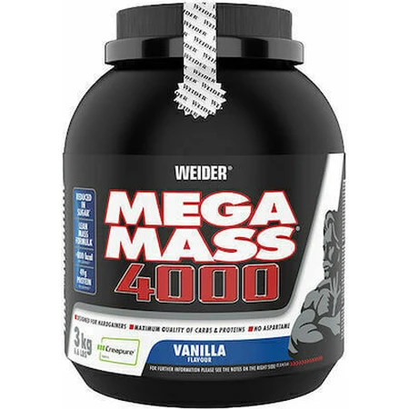 Weider Mega Mass 4000 Creapure mit Vanillegeschmack 3kg