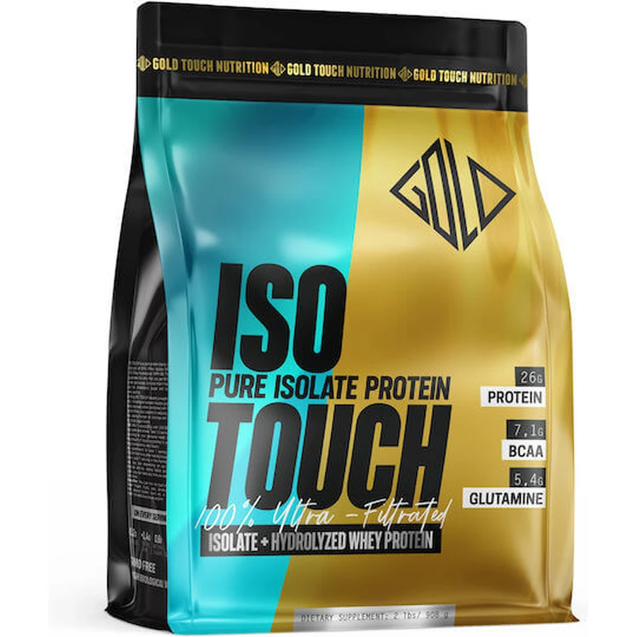 GoldTouch Nutrition Iso Touch 86% Proteína de Suero de Leche 86% Proteína de Suero de Leche Bolsa Sin Gluten con Sabor Chocolate con Avellanas 908gr