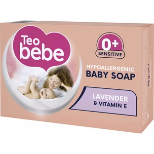 Jabón con lavanda y vitamina E, 75 g, Teo Bebe