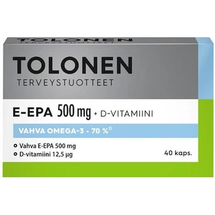 Dr. Tolonen's E-EPA Fischöl 500mg 40 Kapseln nicht aromatisiert