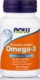 Now Foods Molecularly Molecularly Distilled Omega 3 Fish Oil 1000mg 30 softgels Unflavoured