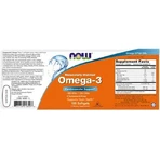 Now Foods Aceite de Pescado Omega 3 Molecularmente Destilado 1000mg 30 cápsulas blandas Sin sabor