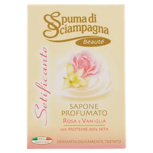 Rose and vanilla soap, 90 gr, Setificante, Spuma di Sciampagna