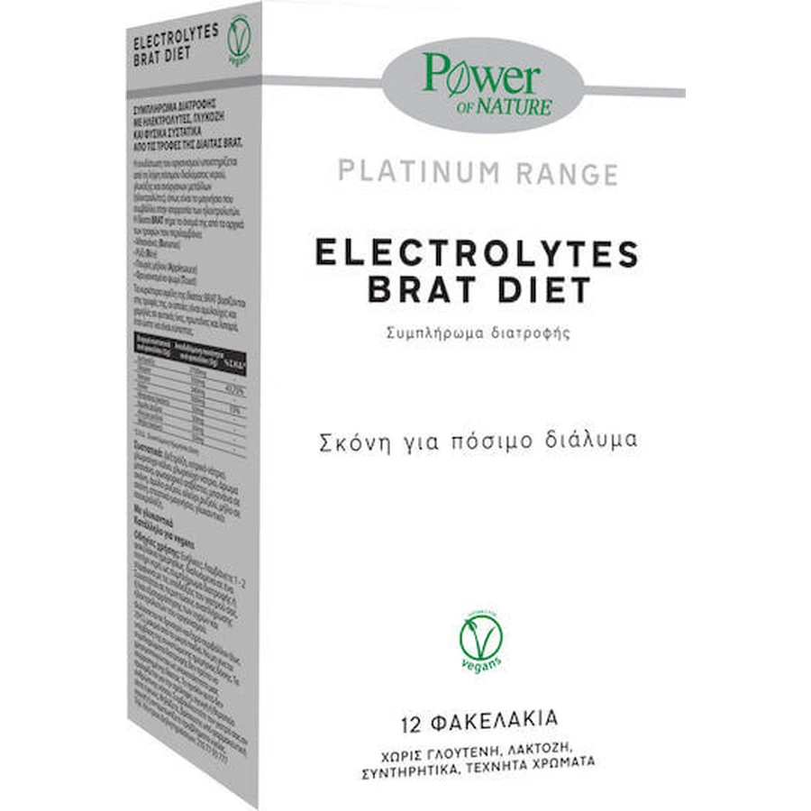 Power Of Nature Platinum Range Electrolitos Brat Diet 12 sobres