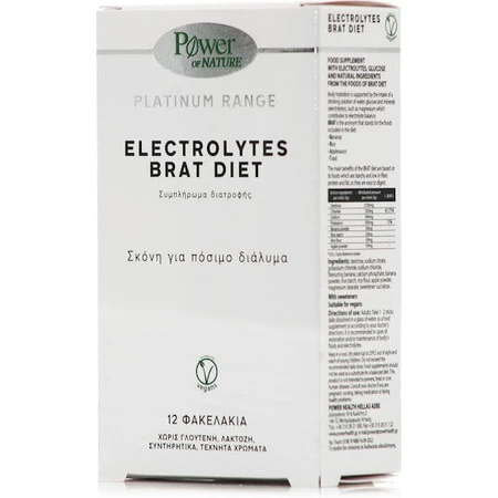 Power Of Nature Platinum Range Electrolitos Brat Diet 12 sobres