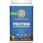 Sunwarrior Protein Plus Greens Bio Gluten- und Laktosefrei mit Schokoladengeschmack 750gr