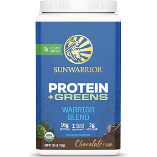 Sunwarrior Protein Plus Greens Bio Gluten- und Laktosefrei mit Schokoladengeschmack 750gr