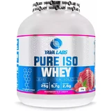 Yava Labs Pure Iso Whey Molkenprotein mit Geschmacksrichtung Himbeere Eis 2kg