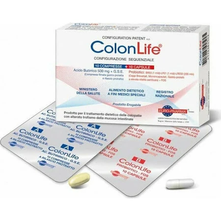 Colon Life Colon Bionate para Enfermedades del Colon Probiótico 20 comp. 20 cáps.