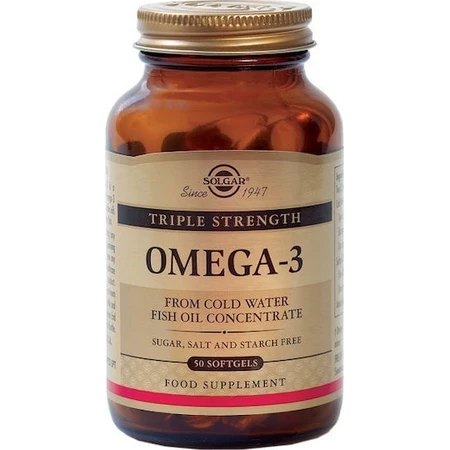 Solgar Triple Strength Omega 3 Fish Oil 50 softgels Unflavoured