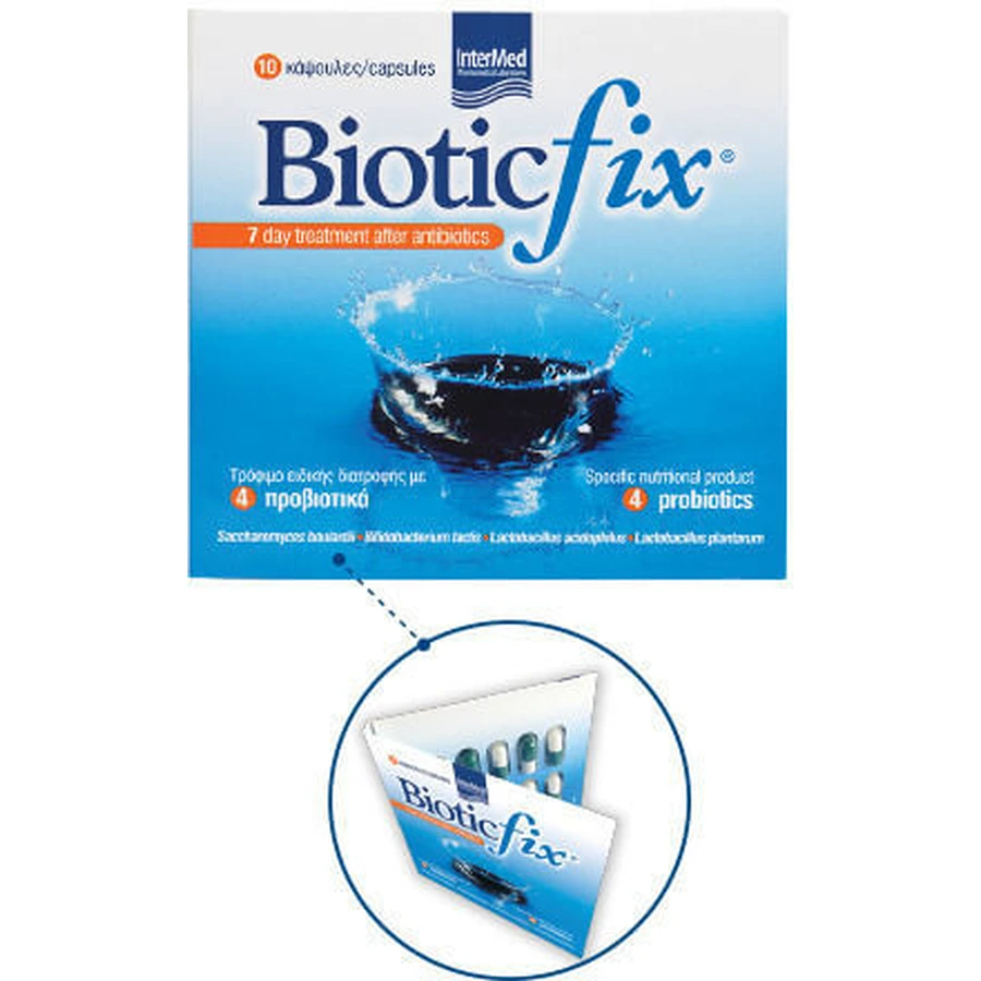 InterMed Bioticfix Während & Nach Probiotikum 10 Kapseln