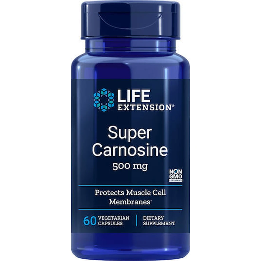 Life Extension Super Carnosine 500mg 60 Cápsulas de Hierbas