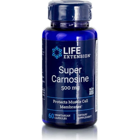Life Extension Super Carnosine 500mg 60 Cápsulas de Hierbas