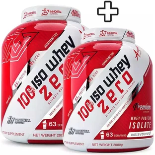2x Immortal Iso Whey Zero 2kg 4000gr Geschmacksfrei