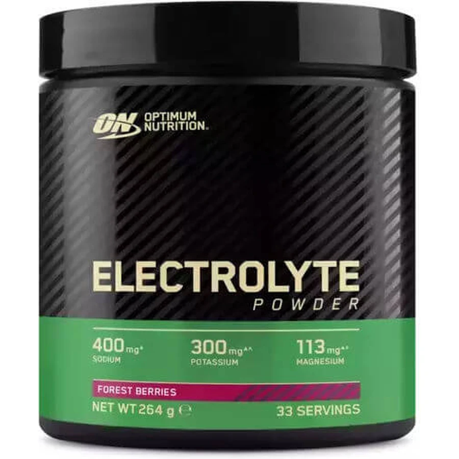Optimum Nutrition Electrolitos en Polvo 400mg Bayas del Bosque 264gr