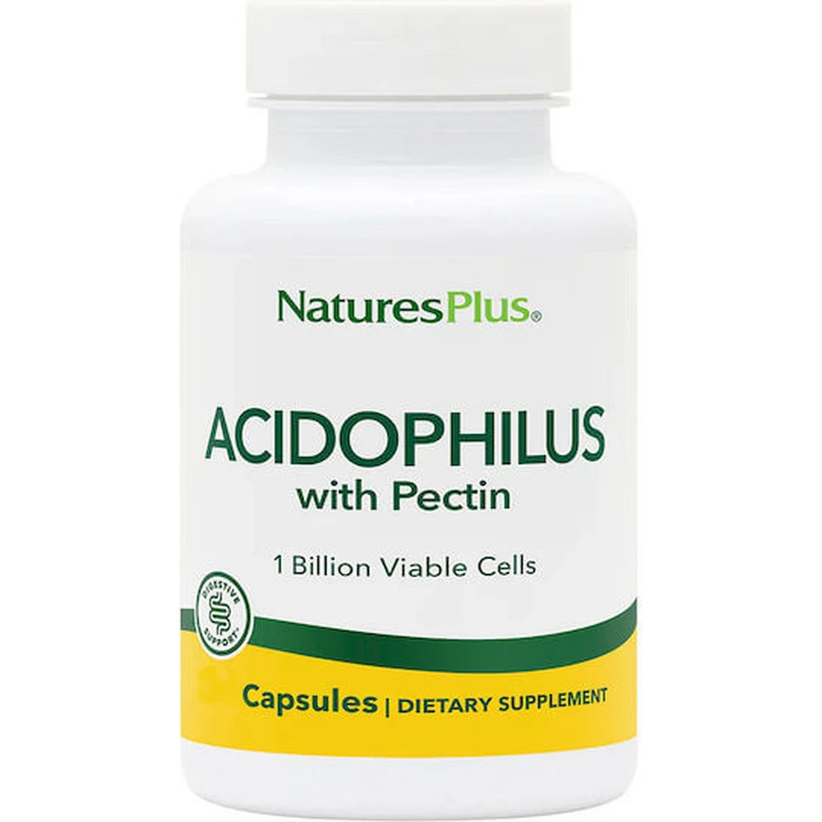 Nature's Plus Acidophilus mit Pektin Probiotikum 30 Kapseln