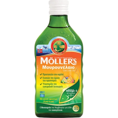 Moller's Cod Liver Oil Cod Liver Oil Suitable for Children 250ml Tutti Frutti