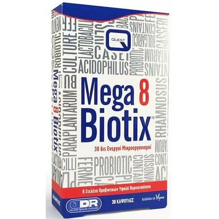 Quest Mega 8 Biotix Probióticos 30 cáps.