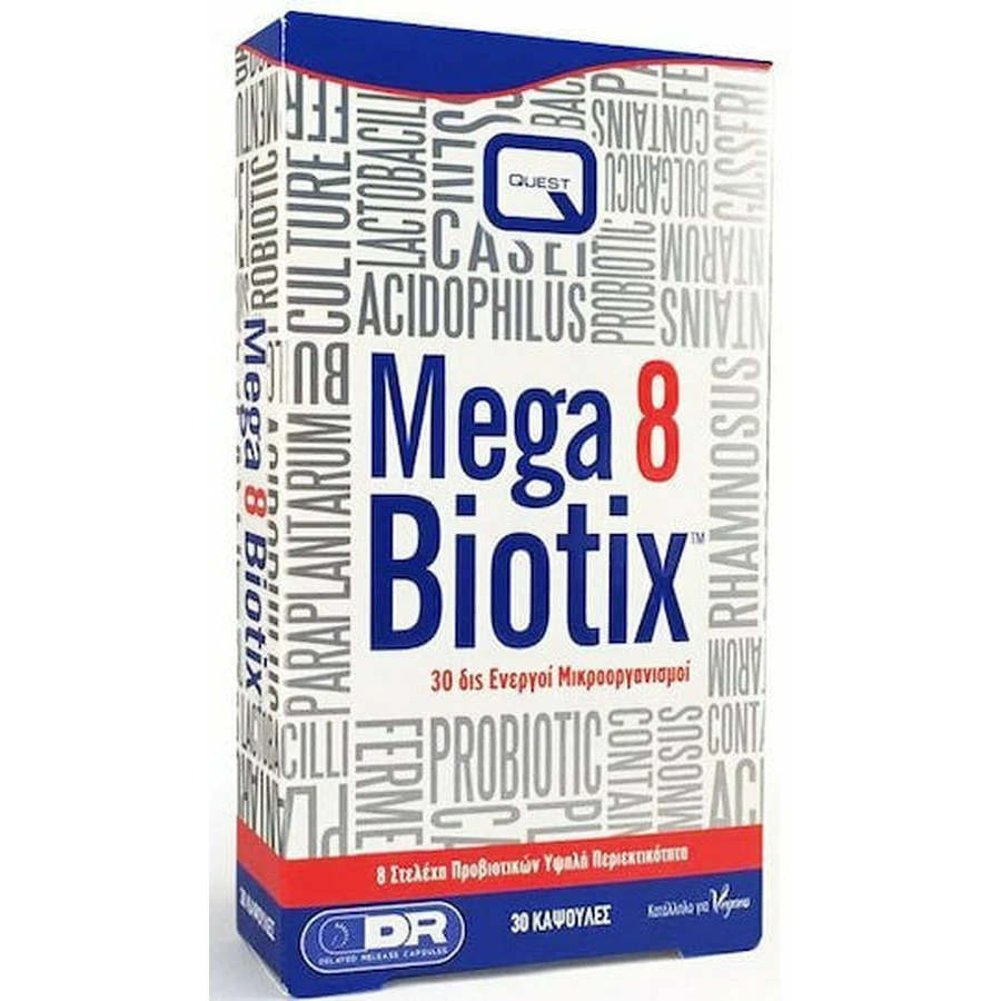 Quest Mega 8 Biotix Probióticos 30 cáps.