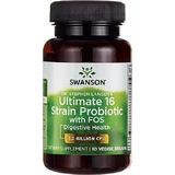 Swanson Ultimate 16 Strain Probiotic con FOS Probiótico 60 cápsulas vegetales