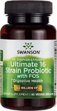 Swanson Ultimate 16 Strain Probiotic with FOS Probiotic 60 veget capsules