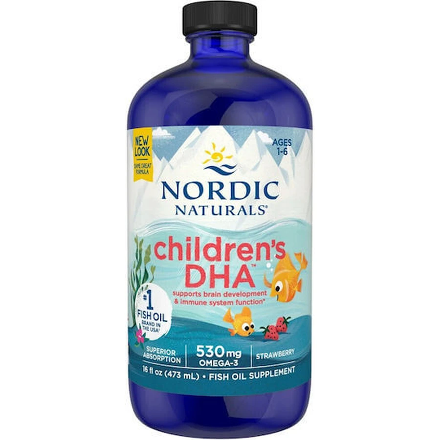 Nordic Naturals Children's DHA Aceite de Pescado Apto para Niños 530mg 473ml Fresa