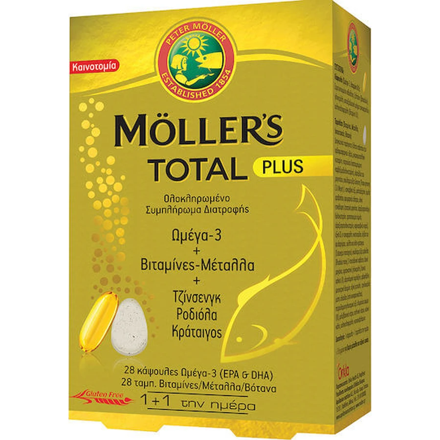 Moller's Total Plus Omega-3-Fischöl Geschmacksneutral