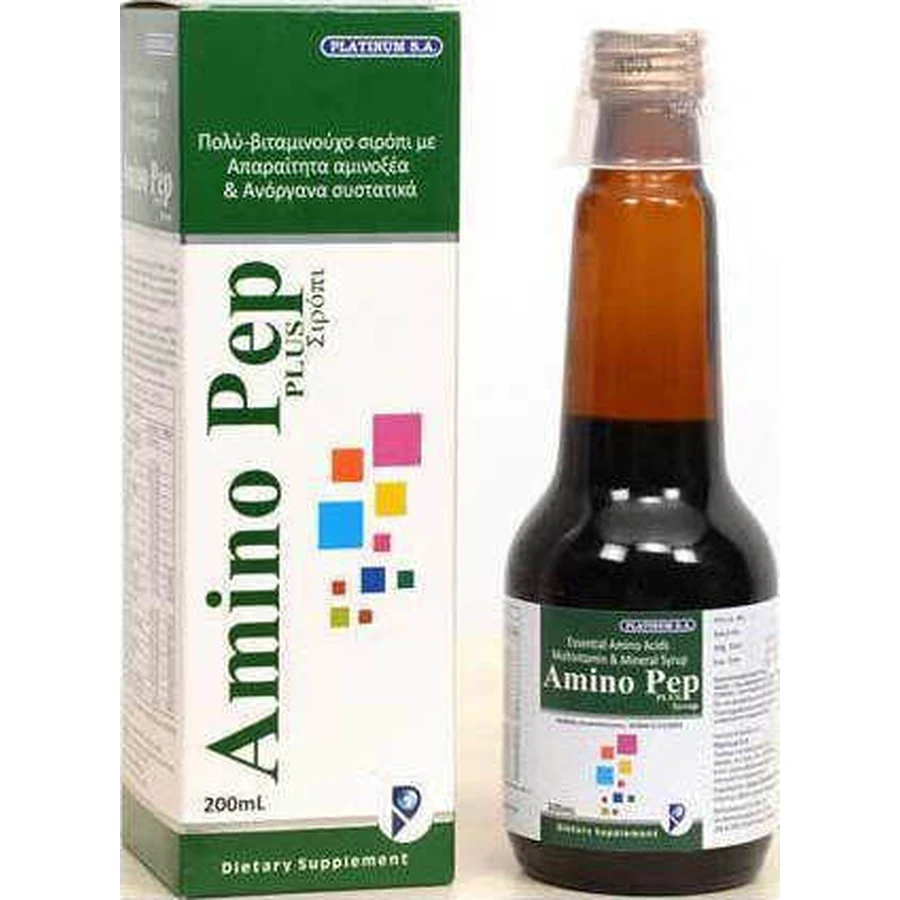 Platinum SA Amino Pep Plus siroop 200ml Niet-gearomatiseerd