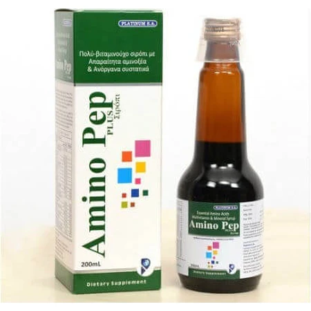 Platinum SA Amino Pep Plus siroop 200ml Niet-gearomatiseerd