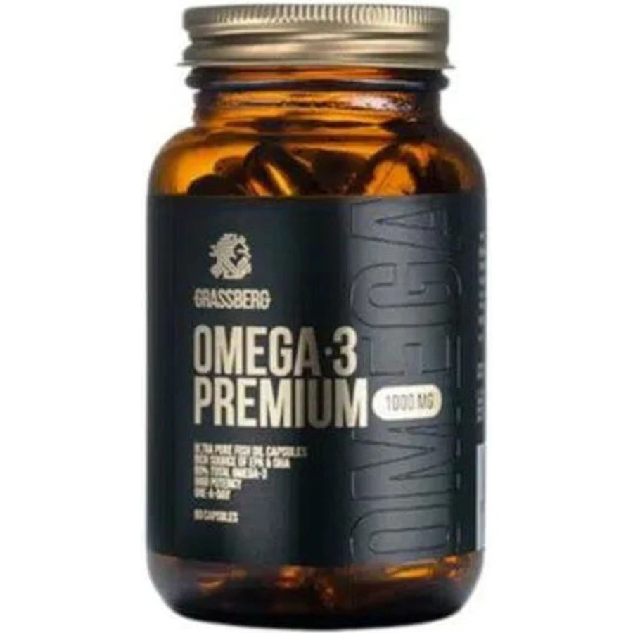 Grassberg Omega 3 1000mg 60 caps Unflavoured