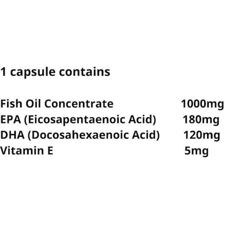 Grassberg Omega 3 1000mg 60 caps Unflavoured