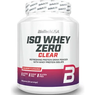 Biotech USA Iso Whey Zero Clear Lactose Reduced Whey Protein Gluten Free with Flavor Red Berry 500gr