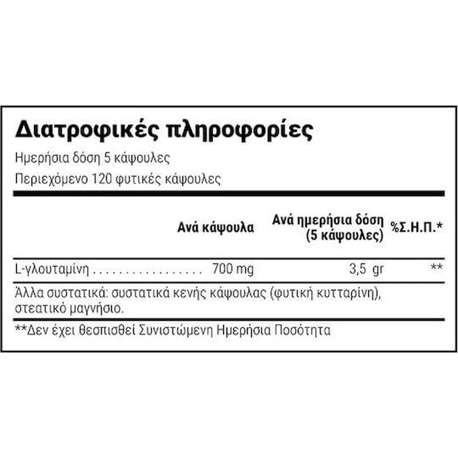 Natural Doctor Glutamine Sport 120 Capsules
