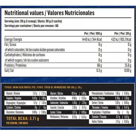 Yava Labs Premium Beef Protein con sabor a Ice Cola 2kg