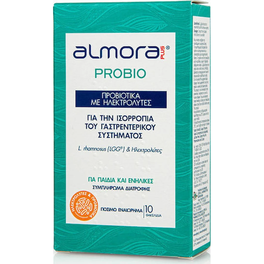 almora PLUS® Probiotic Probiotics with Electrolytes for Relieve Diarrhoea Symptoms & Hydrating the Body 10 sachets