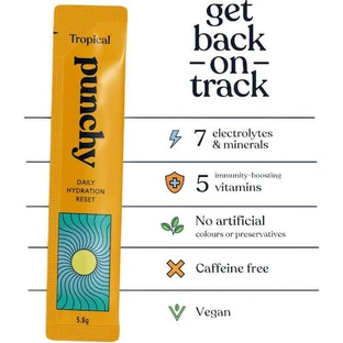Punchy Daily Hydration Reset Tropical - Tropical 10 sobres