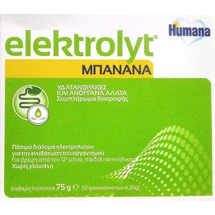 Humana Elektrolyt Banane 12 Portionsbeutel