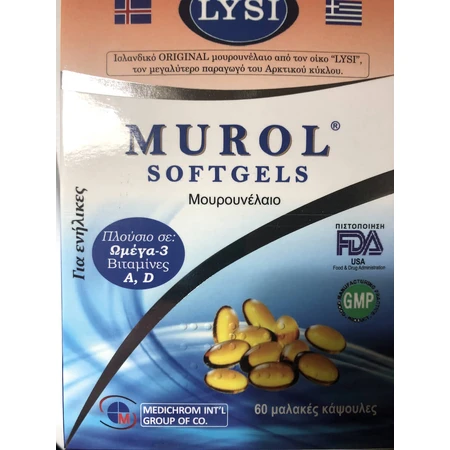 Medichrom Murol Levertraan 60 softgels Niet-gearomatiseerd
