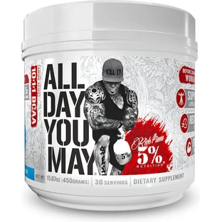 Rich Piana 5% Nutrition All Day You May Legendarische 450gr Zoete Zuidelijke Thee