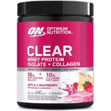 Optimum Nutrition Aislado de Proteína de Suero Claro + Colágeno Proteína de Suero con Sabor a Manzana y Frambuesa 240gr