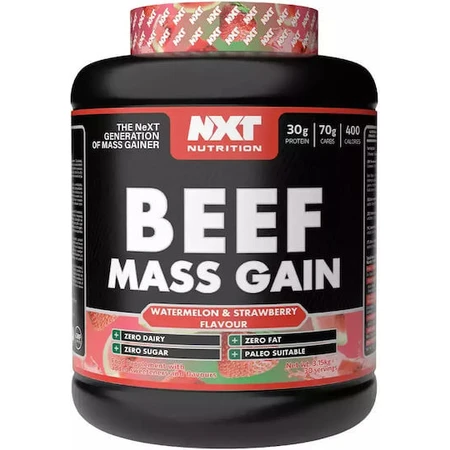 Nxt Nutrition Boeuf Prise de Masse avec Arôme Pastèque & Fraise 3.15kg