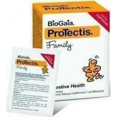 BioGaia Protectis Family Probióticos para adultos y niños 7 sobres Naranja