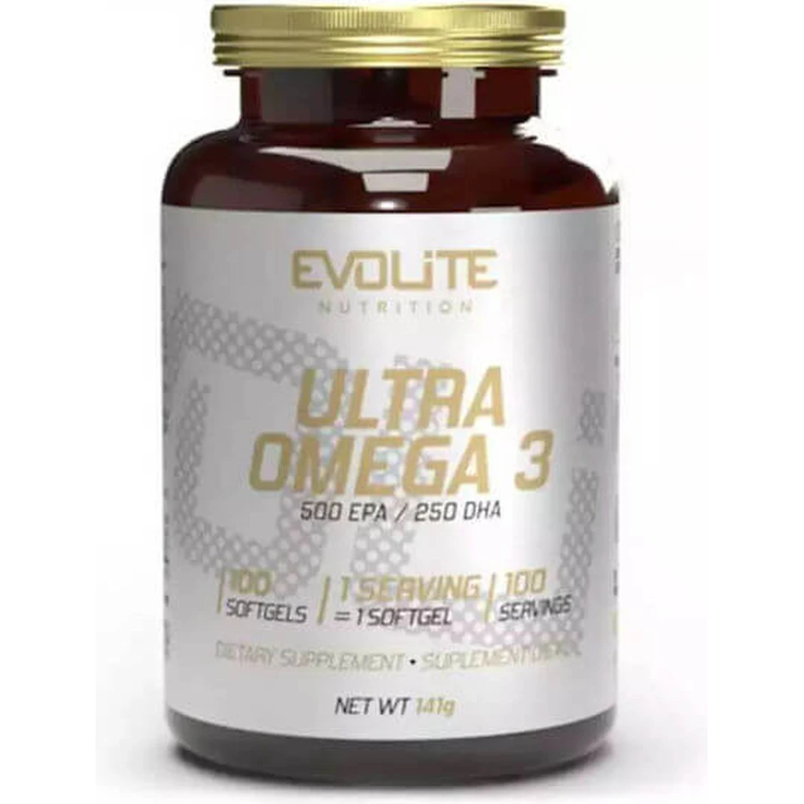 Evolite Ultra Omega 3 Fish Oil 100 softgels Unflavoured