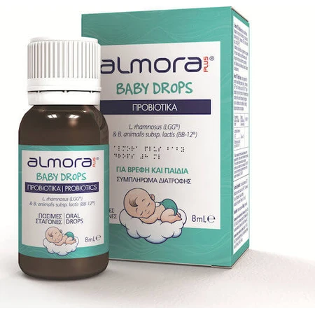 almora PLUS® Baby Gotas Probióticas Gotas probióticas para el alivio de los cólicos del lactante y la salud del tracto gastrointestinal 8ml