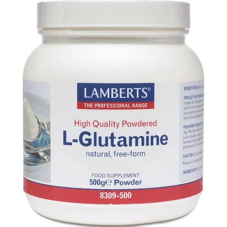 Lamberts L-Glutamine 500mg 500gr Niet-gearomatiseerd