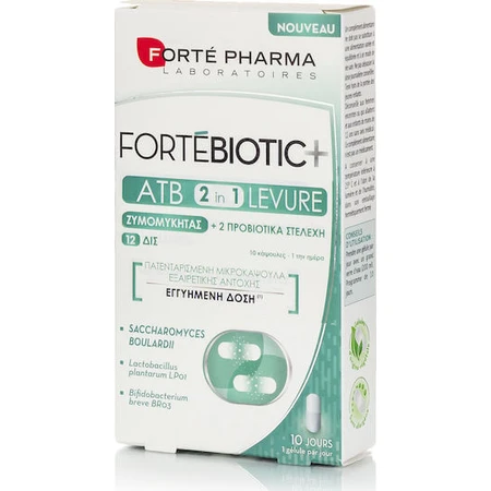 Forte Pharma ForteBiotic+ ATB Yeast 2 in 1 Probiotics 10 caps